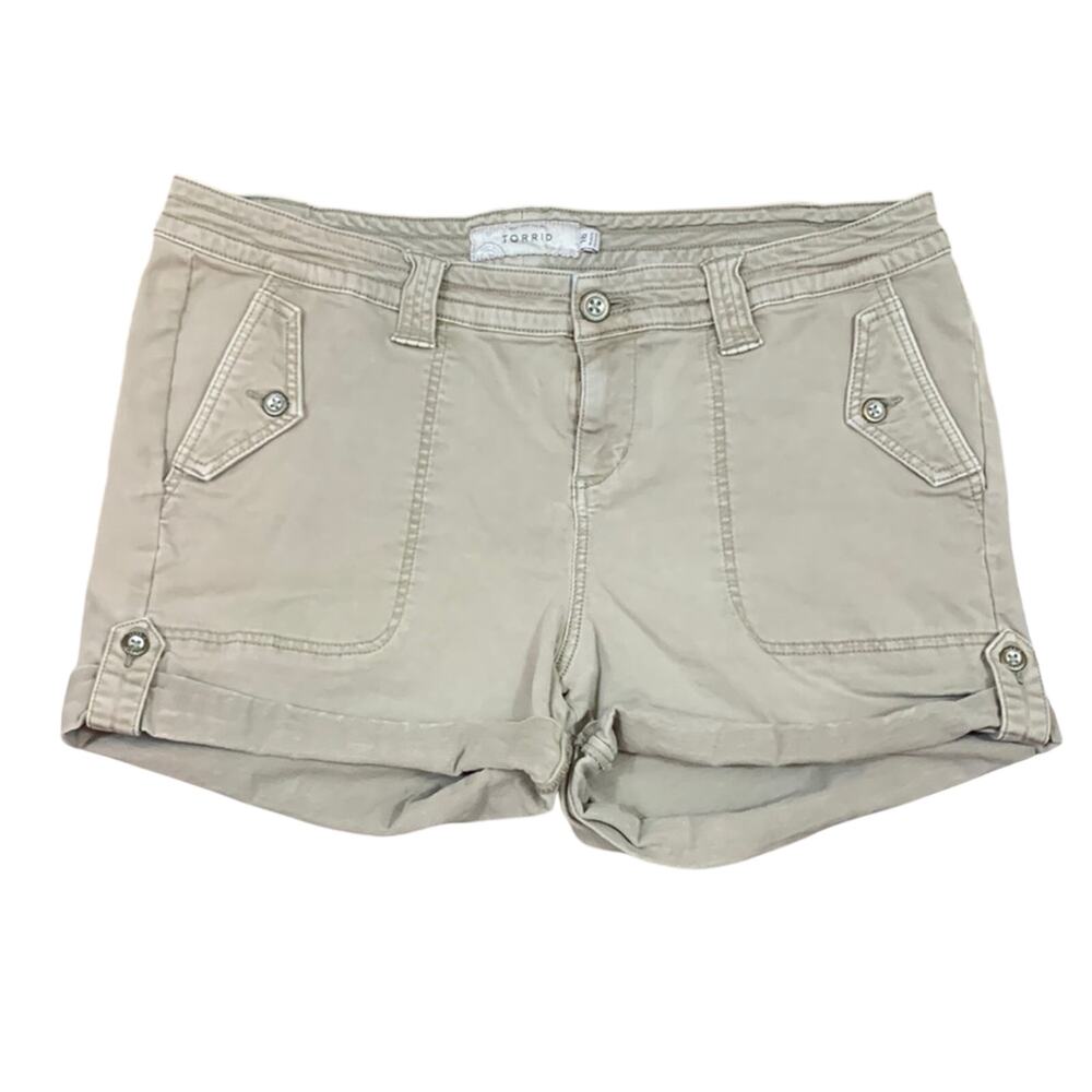 Torrid Rolled Cuffed Tan Shorts
